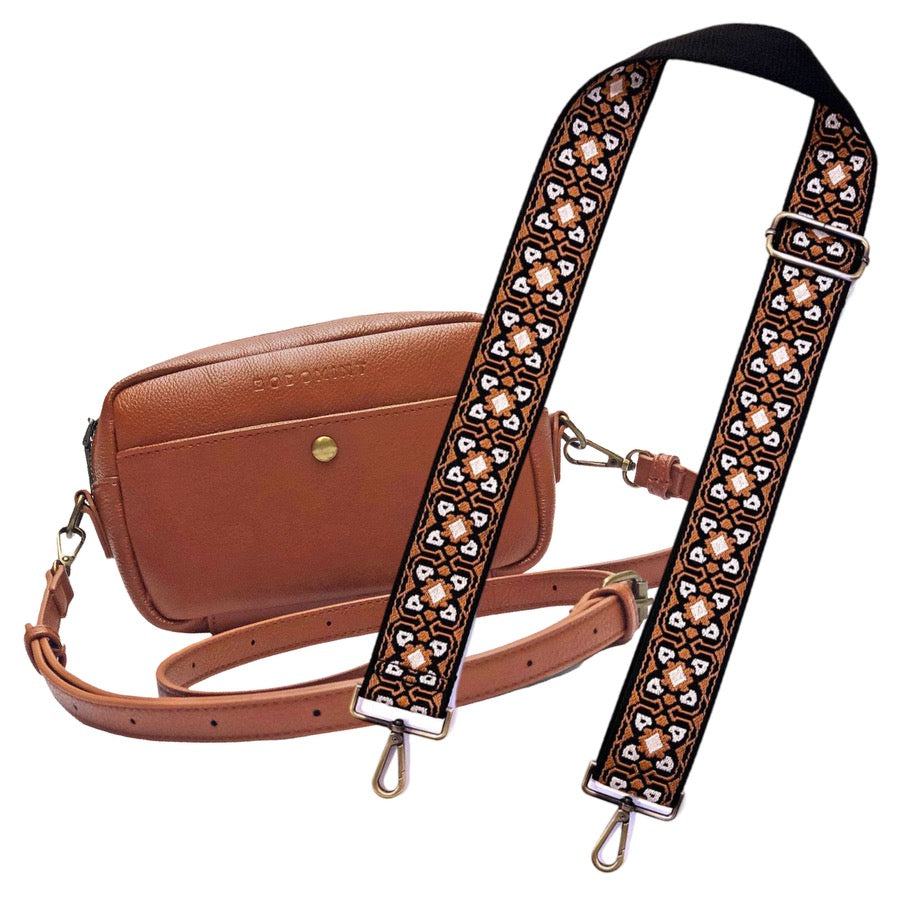 Bag and Strap Bundle: Flora Strap and Bowie Pack in Camel