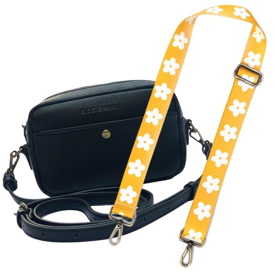 Bag and Strap Bundle: Daisy Strap and Bowie Pack in Black